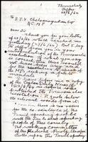 Letter from M. Balasundaram to S. J. V. Chelvanayakam