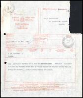 Telegram from Pandit Diploma Holders Association to S. J. V. Chelvanayakam