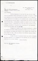Letter from S. J. V. Chelvanayakam to de Z. Siriwardena [Minister of Public Works &amp; Posts]