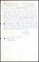 Letter from S. Saminathan to K. Sivanandasundaram