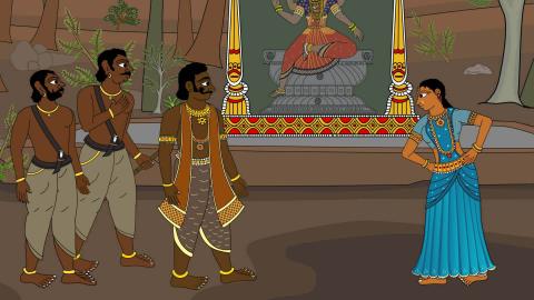 விராடகல் தனது வேட்டைக்காரர்-சகோதரர்களுடன் மூலோபாயம் குறித்து ஆலோசிக்கிறார்