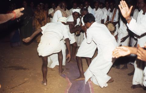 The village men&#039;s dance