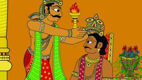Chola crowns Ponnar copy
