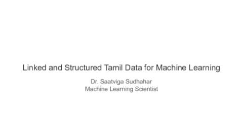 Linked and Structured Tamil Data for Machine Learning