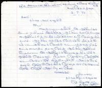 Letter from S. Rasiah [Retired Head Master, Thayiddy Ganesha Vidyasalai] to S. J. V. Chelvanayakam