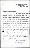 Letter from N. P[?] to S. J. V. Chelvanayakam