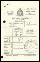 Ceylon Telegram Receipt