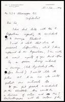 Letter from T. Gangadharan to S. J. V. Chelvanayakam
