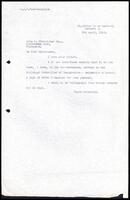 Letter from S. J. V. Chelvanayakam to John K. Christodas
