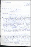 Letter from S. P. Velupillai to S. J. V. Chelvanayakam