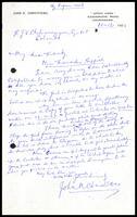 Letter from John K. Christodas to S. J. V. Chelvanayakam