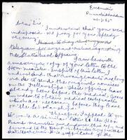 Letter form T. Thambiah [?] to S. J. V. Chelvanayakam [?]