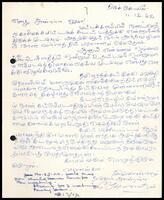 Letter from [?] nayagam to ITAK Secretary