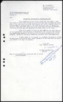 Letter from [?], Irrigation Office, Vavunikulam to S. J. V. Chelvanayakam