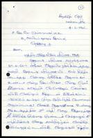 Letter from K. Paramanantham to S. J. V. Chelvanayakam