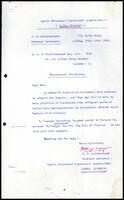 Letter from J. B. Ariyanayagam [Secretary, Ceylon Government Pensioners&#039; Association] to S. J. V. Chelvanayakam