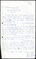 Letter from Cyril [?] to S. J. V. Chelvanayakam
