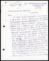 Letter from P. Sellathurai to S. J. V. Chelvanayakam