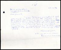 Letter from K. Sivanandasundaram to S. Subramaniam [President, Vavuniya Town Council]