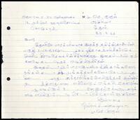 Letter from M. S. Croos [Teacher] to S. J. V. Chelvanayakam