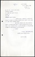 Letter from P. P. K. Paul to S. J. V. Chelvanayakam