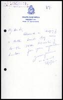 Letter from V. N. Navaratnam to [?]