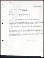 Letter from [?] to the Controller of Immigration and Emigration