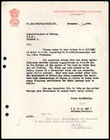 Letter from the High Commission of India in Ceylon to the Superintendent of Police