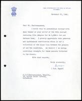 Letter from B. K. Kapur (High Commissioner For India in Ceylon)  to S. J. V. Chelvanayakam
