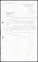 Letter from S. J. V. Chelvanayakam to T. M. Sabaratnam [Uppumavely Group, Alampil]