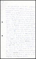A handwritten statement for press regarding coalition governement