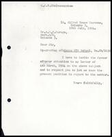 Letter from S. J. V. Chelvanayakam to A. W. P. Guruge