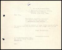 Letter from the Postmaster General to S. J. V. Chelvanayakam
