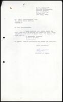 Letter from J. R. Jayawardena (Minister of State) to S. J. V. Chelvanayakam