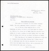 Letter from S. J. V. Chelvanayakam to W. T. Jayasinghe (the Controller of Immigration and Emigration)