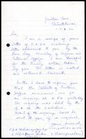Letter from V. Thanigasalam to S. J. V. Chelvanayakam MP