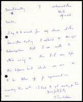 A letter to ITAK&#039;s general secretary Mr. I.M.V. Naganatahn from M. Tiruchelvam