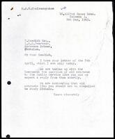 Letter from S. J. V. Chelvanayakam to T. Kandiah [L. D. D. Overseer, Morawewa Scheme]