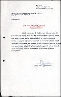 Letter from A. Rasaratnam to S. J. V. Chelvanayakam