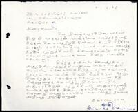 Letter from K. S. [Administrative Secretary, ITAK?] to K. Nagalingam