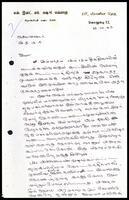 Letter from S. Z. M. Mashoor Mavlaanaa [?] to ITAK party secretary