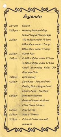 Invitation to 9th Annual Inter House Athletic Sports Meet - 2012 page 4