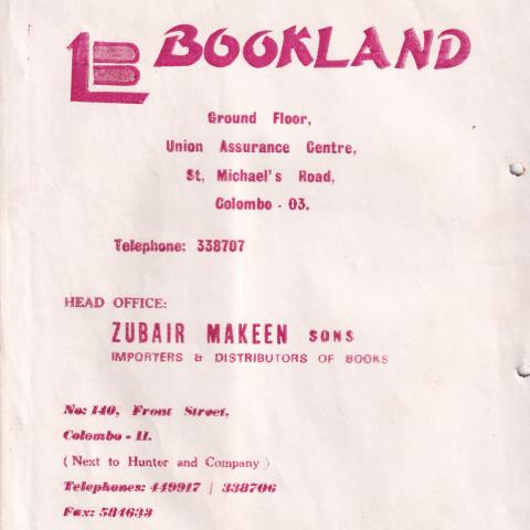 Advertisement of BOOKLAND Company
